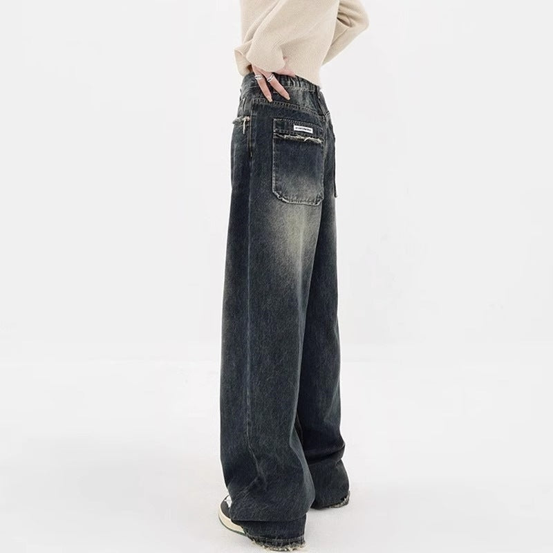 High Waist Wide Leg Jeans Large Size Women