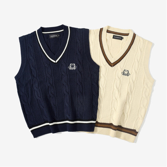 Loose Sweater Vest Trendy Student Sweater