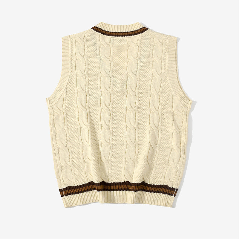 Loose Sweater Vest Trendy Student Sweater