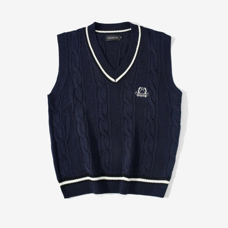 Loose Sweater Vest Trendy Student Sweater