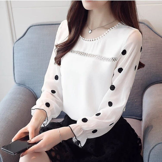 Women's Shirts Chiffon Bottoming Shirts