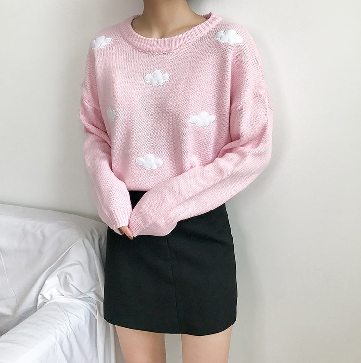 Loose cloud sweater sweater