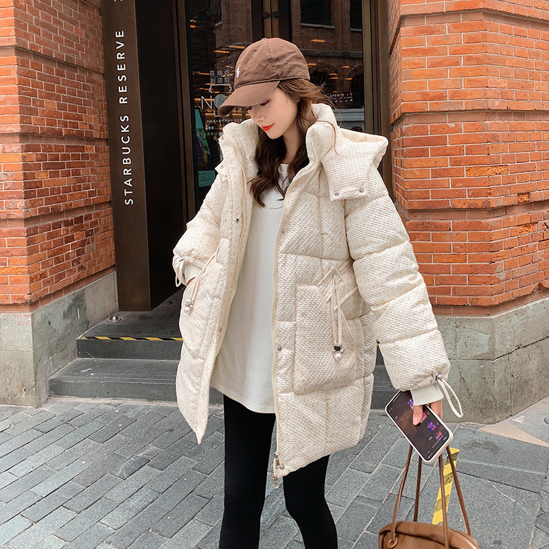 Bread Coat Down Cotton Clothing Cotton Coat Women's Oversize Mid-length