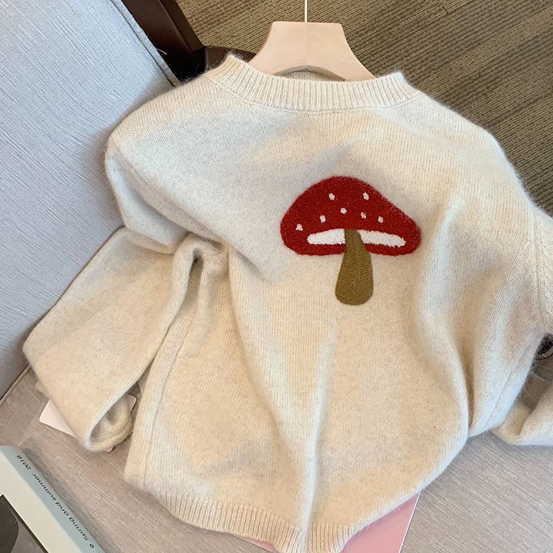 Mushroom Inner Wear Sweater Female Thermal Sweater