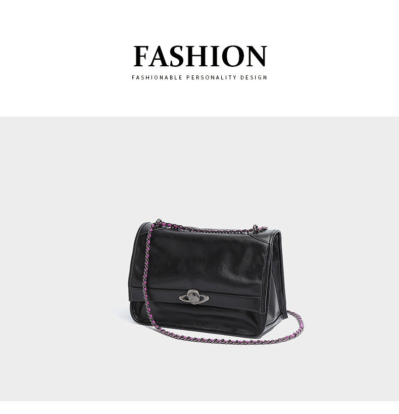 Soft Touch Chain Versatile Texture Single Shoulder Crossbody Bag