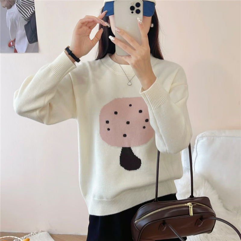 Loose Slimming Soft Glutinous Cashmere Sweater