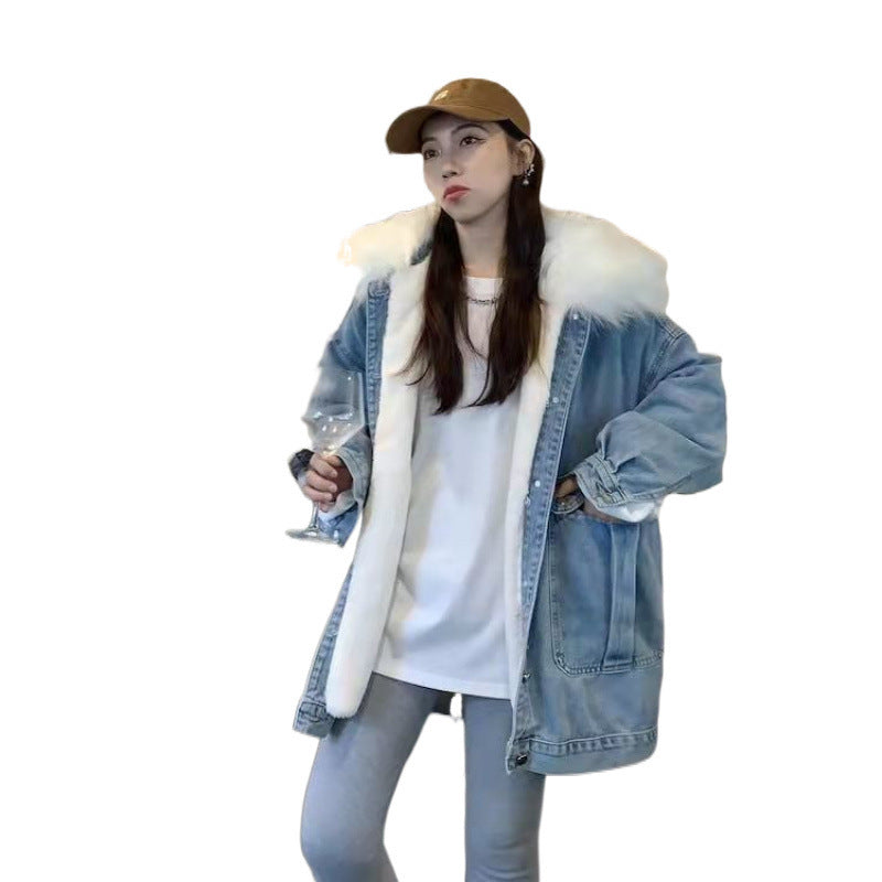 Denim Coat Women's Autumn And Winter Loose