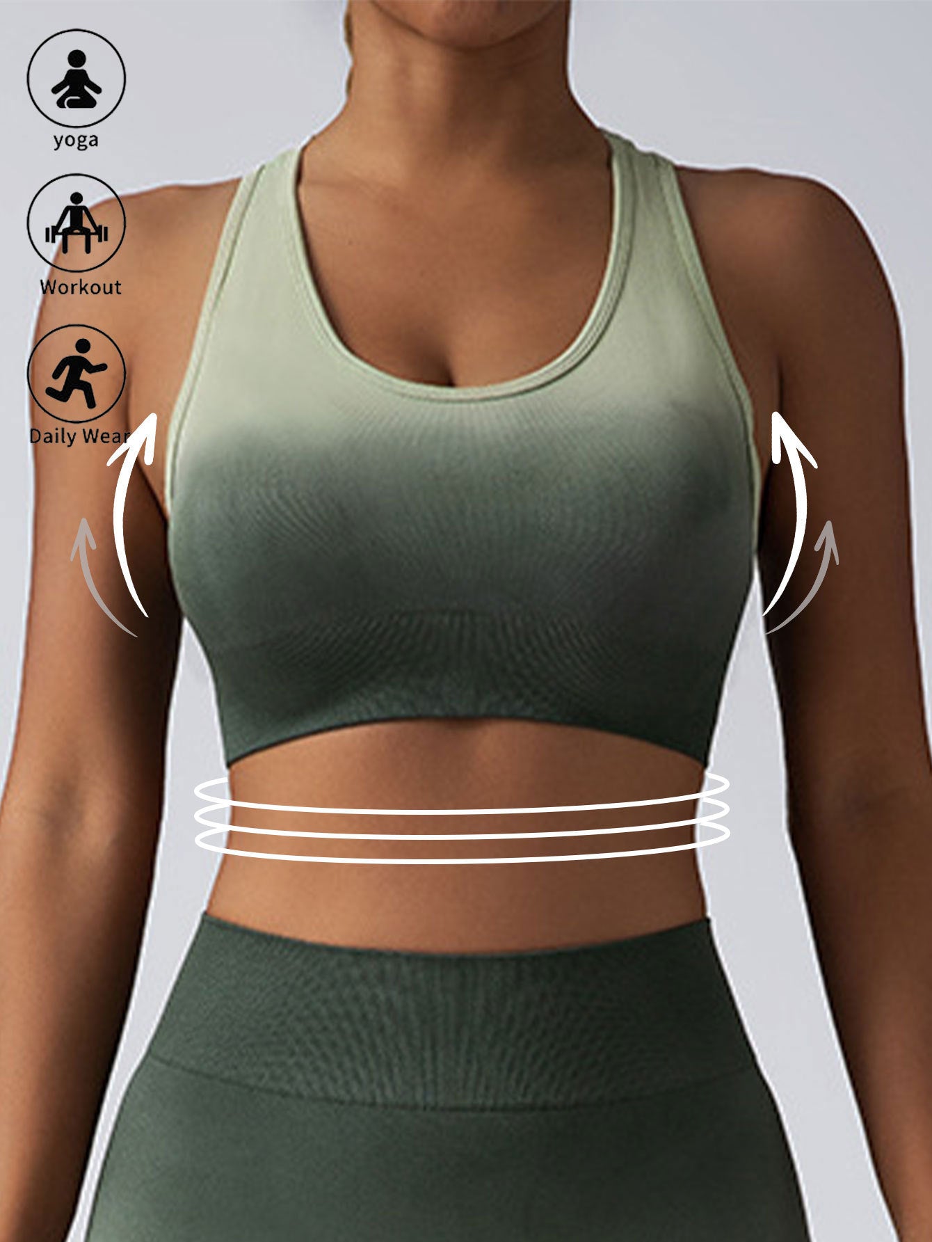 High Impact Sports Bras For Women,Racerback Running Bra Workout Crop Tank Tops Longline Sports Bra Push Up