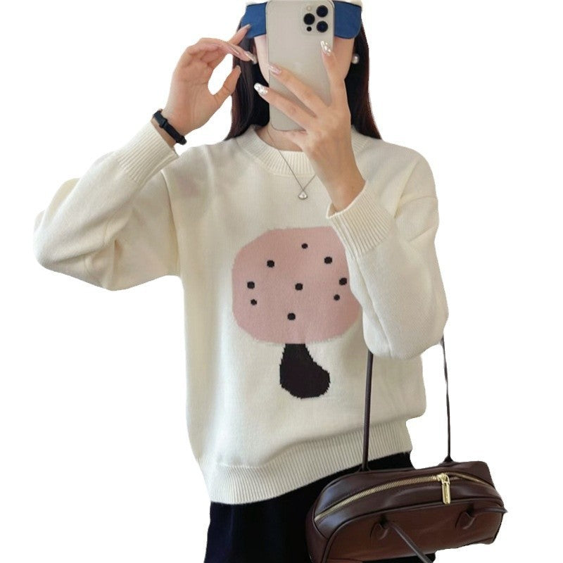 Loose Slimming Soft Glutinous Cashmere Sweater